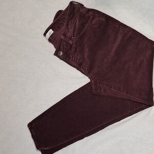 Loft Corduroy‎ Curvy Skinny. Burgandy/Plum. Size 4.